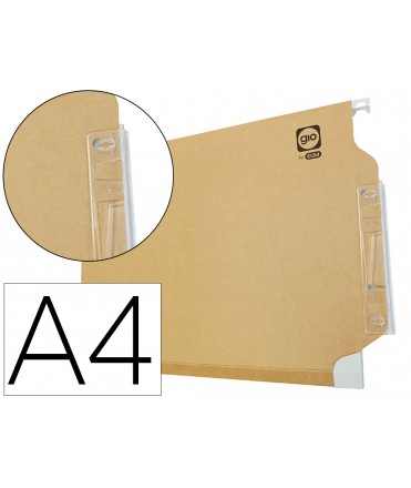Carpeta colgante gio din a4 visor lateral tamaño 330x275x345 mm