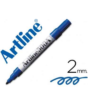 Rotulador artline pizarra ek-500 azul punta redonda 2 mm recargable