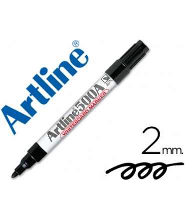 Rotulador artline pizarra ek-500 negro punta redonda 2 mm recargable