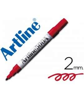 Rotulador artline pizarra ek-500 rojo punta redonda 2 mm recargable