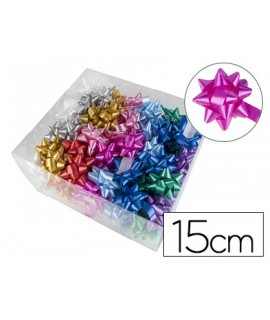 Fancy bow liderpapel 15 mm box of 100 units assorted colors
