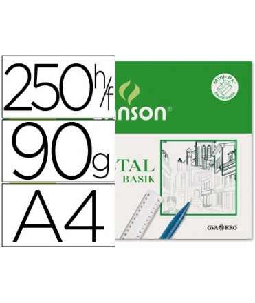 Papel vegetal guarro din a4 90-95 g hoja