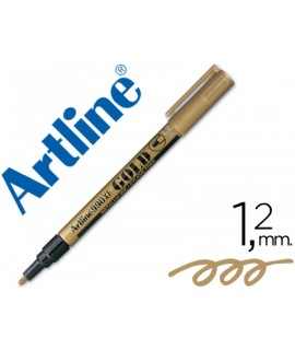 Rotulador artline marcador permanente punta metalica ek-990 oro punta redonda 1.2 mm