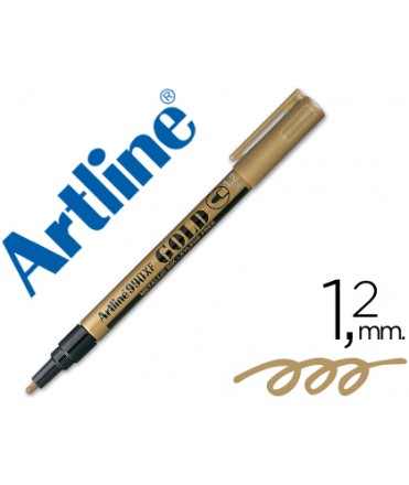 Rotulador artline marcador permanente punta metalica ek-990 oro punta redonda 1.2 mm