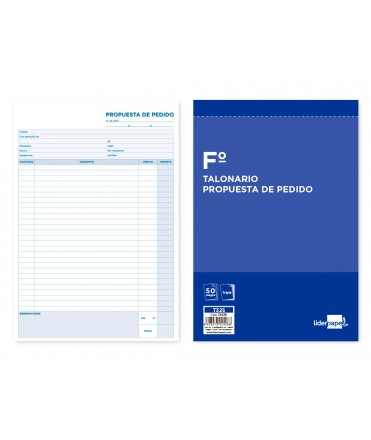 Talonario liderpapel pedidos folio original y 2 copias t325