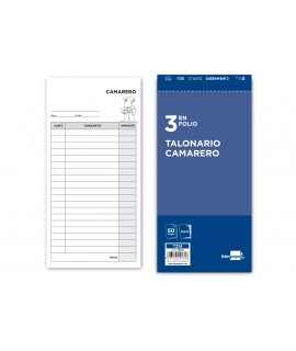 Talonario liderpapel camarero 3/fº original y copia t214