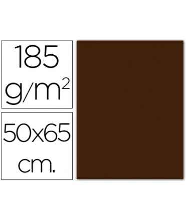 Cartulina guarro marron chocolate 50x65 cm 185 gr
