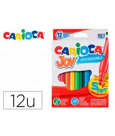 Rotulador carioca joy caja de 12 unidades colores surtidos