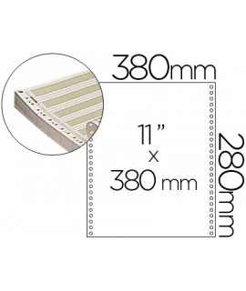 Continuous paper 380x11 patterned box of 2500 sheets