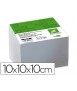 Taco papel liderpapel encolado blanco 1000 hojas 100x100x100 mm 80 g
