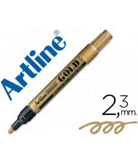 Rotulador artline marcador permanente tinta metalica ek-900 oro punta redonda 2.3 mm