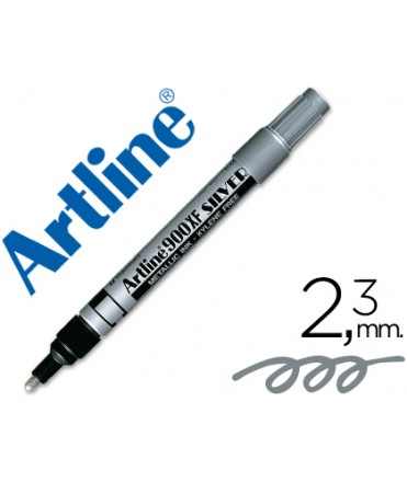 Rotulador artline marcador permanente tinta metalica ek-900 plata punta redonda 2.3 mm