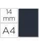Tapa de encuadernacion channel rigida 35575 negra lomo c capacidad 106/140 hojas