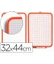 Pizarra blanca liderpapel 32x44 cm con rotulador y borrador