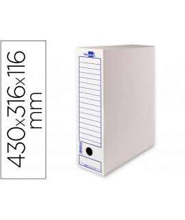 Definitive file box liderpapel 106 computer listings recycled cardboard 325g/m2 white 430x116x316 mm