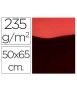 Cartulina liderpapel 50x65 cm 235g/m2 metalizada rojo