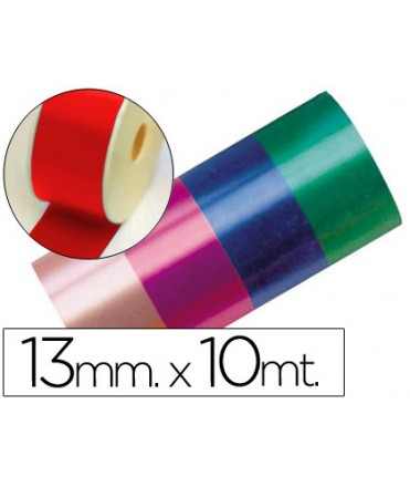 Cinta fantasia 10 mt x 13 mm rojo