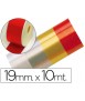Cinta fantasia 10 m x 19 mm rojo
