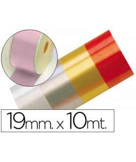 Patterned ribbon 10 mt x 19 mm pink