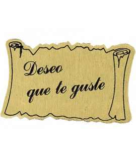 Gold adhesive sticker I wish you like roll of 450 units