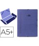 Carpeta liderpapel gomas tres solapas carton pintado cuarto color azul