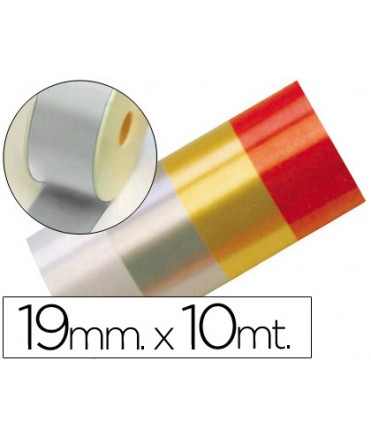 Cinta fantasia 10 m x 19 mm plata
