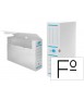 Plastic final file box liderpapel spine 100 mm white 360x100x260 mm