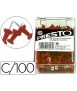 Señalizador de planos q-connect rojo caja de 100 unidades