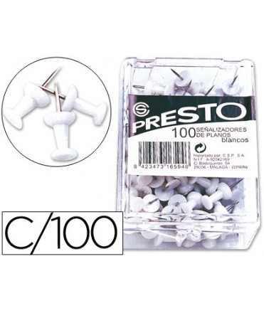 Señalizador de planos q-connect blanco caja de 100 unidades