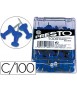 Señalizador de planos q-connect azul caja de 100 unidades