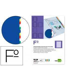 Plastic liderpapel separator set of 10 separators folio 16 holes
