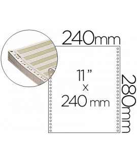 Continuous paper 240x11 lined box of 2500 sheets