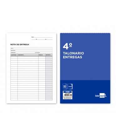 Talonario liderpapel entregas cuarto original y 2 copias t326