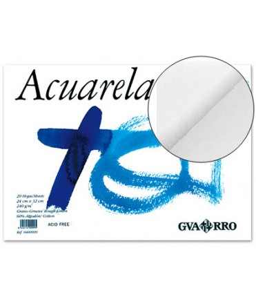 Bloc dibujo acuarela din a4 encolado 23x32.5 cm 20 h de 240 gr/m2