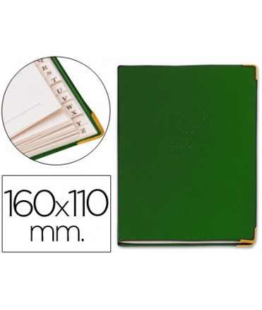 Listin telefonico 5030 tapa flexible 16x11 cm con cantonera dorada