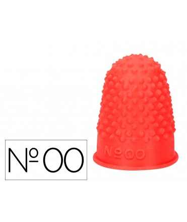 Dedil q-connect goma nº00 18-20 mm diametro caja de 12 unidades color rojo