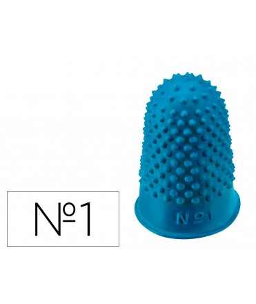 Dedil q-connect goma nº1 20-22 mm diametro caja de 12 unidades color azul
