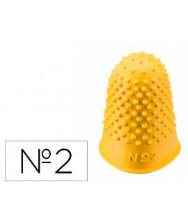 Dedil q-connect goma nº2 22-24 mm diametro caja de 12 unidades color amarillo