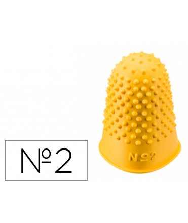 Dedil q-connect goma nº2 22-24 mm diametro caja de 12 unidades color amarillo