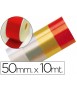 Cinta fantasia 10 m x 50 mm rojo