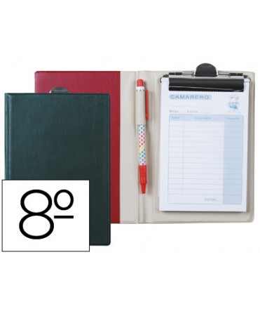 Carpeta liderpapel comandas plastico octavo con talonario camarero y boligrafo