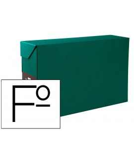 Transfer box liderpapel spine folio 118 mm green color 390x118x260 mm