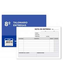 Talonario liderpapel entregas 8º original t128 apaisado