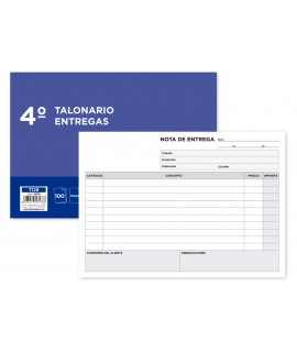 Talonario liderpapel entregas cuarto original t129 apaisado