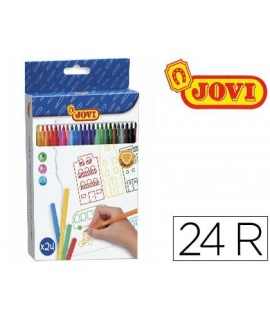 Rotulador jovi slim caja de 24 unidades colores surtidos