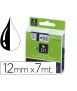 Tape dymo 1000 black-white 12mm x 7mt d1