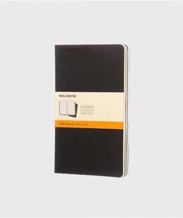 Moleskine Cahier Negre L, fulls de línies. 3 unitats