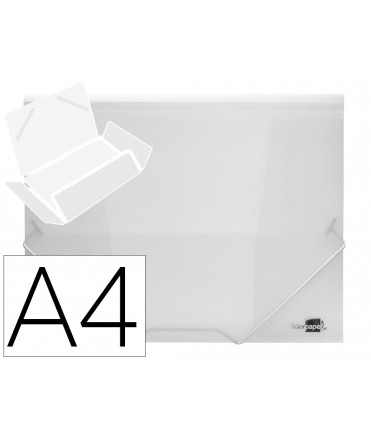 Carpeta liderpapel gomas solapas 34964 polipropileno din a4 transparente translucido