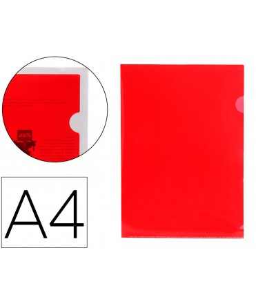 Carpeta liderpapel dossier uñero 44000 polipropileno din a4 roja 20 hojas