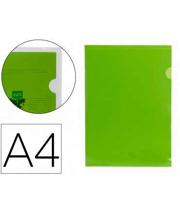 Folder liderpapel file nail 44003 polypropylene din a4 green 20 sheets